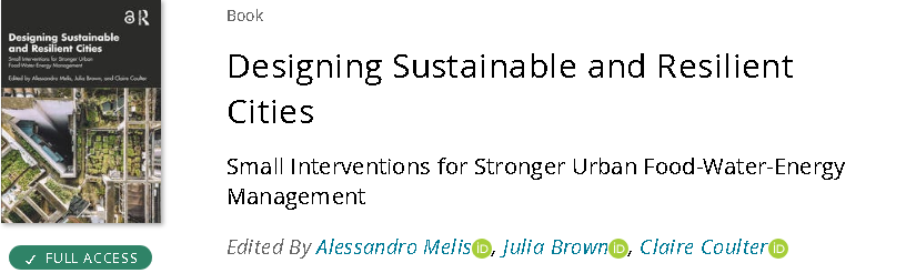 Designing Sustainable and Resilient Cities